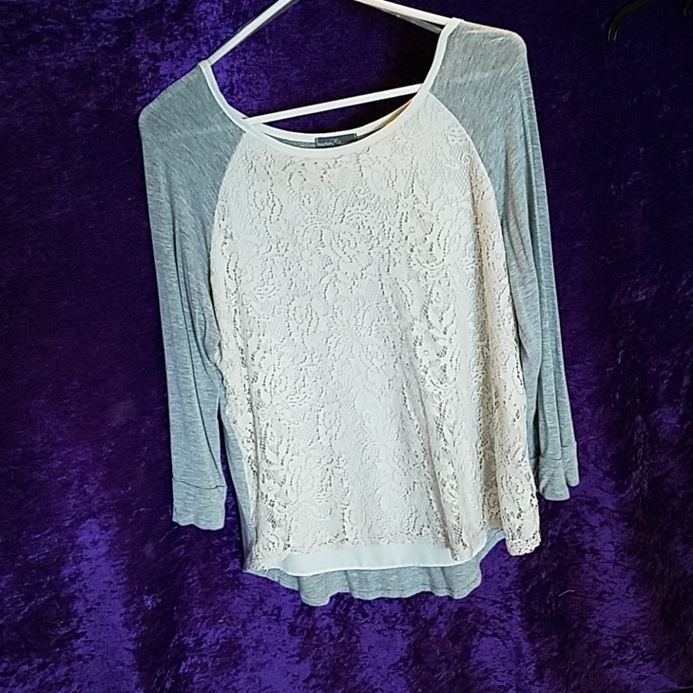 Market and spruce lace top